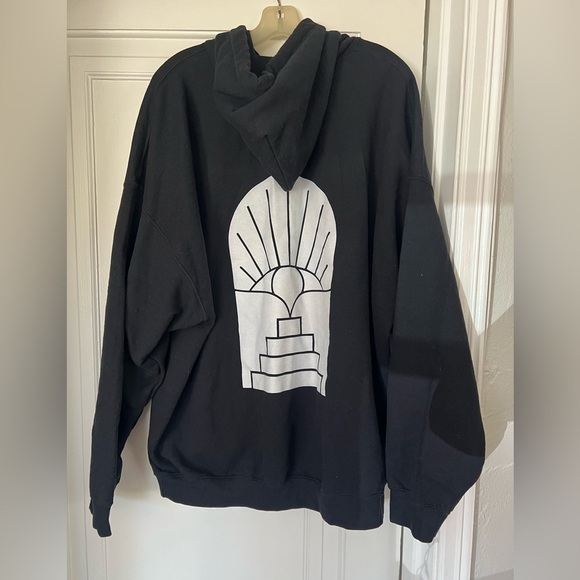 Psychedelic Cellar Gildan Hoodie 3XL - Black Graphic Oversized Sweatshirt - Picture 6 of 9